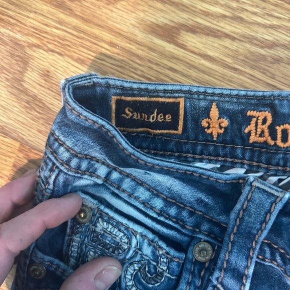 Rock Revival Distressed Blue Jeans - Picture 5 of 8